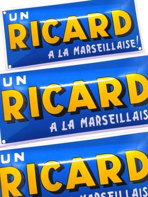 plaque émaillée Ricard bleue