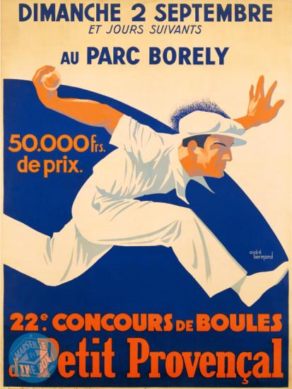 affiche concours de boules