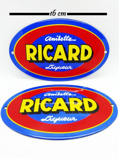 plaque RICARD ovale 16cm