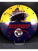 horloge émaillée messageries maritimes