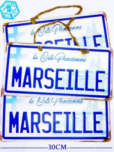 la plaque en fer Marseille 30cm