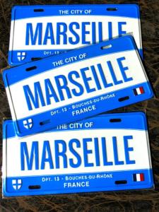 la plaque en fer Marseille 30cm